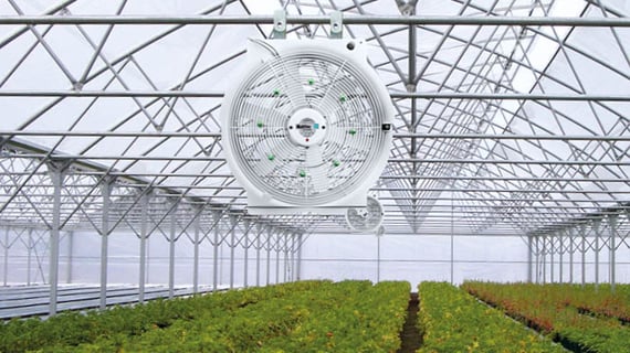 controlling fans in greenhouses USA