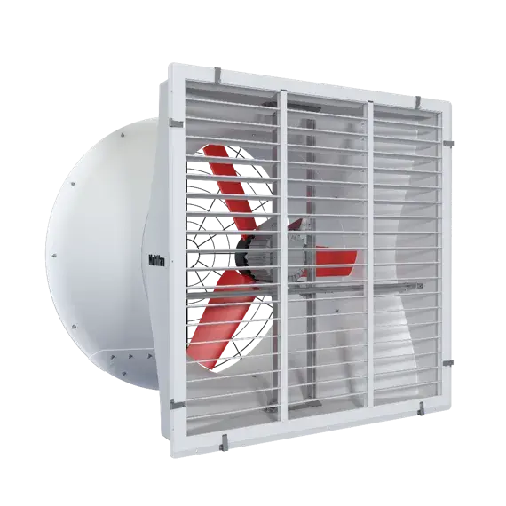 Industrieller Ventilator mit Lamellen